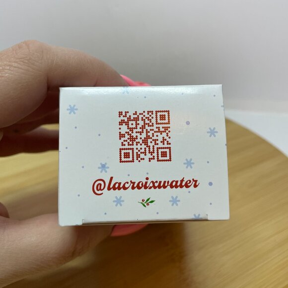 Lacroix Beach Plum Blue White Christmas Ornament Sparkling Water Can Holiday - Picture 5 of 6